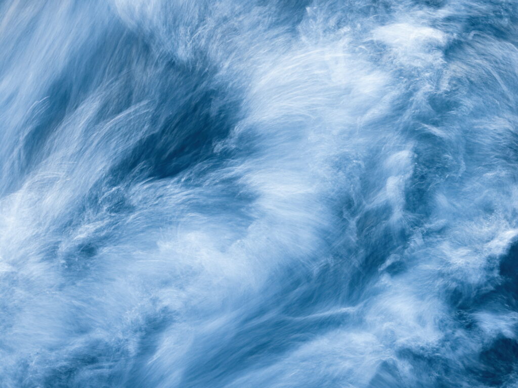 Abstract Blue and White Swirling Clouds HD Wallpaper Background