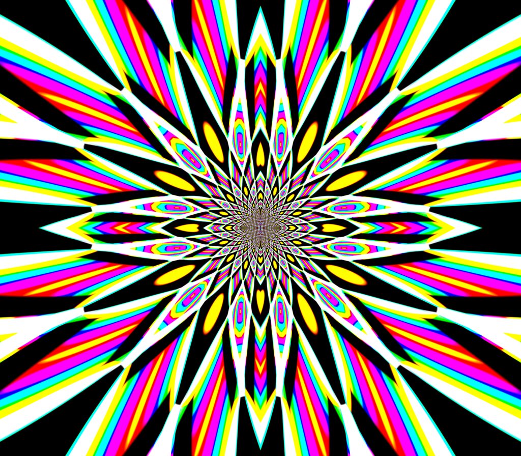 Vibrant Kaleidoscope Fractal Wallpaper - 6400x5600 Abstract Background