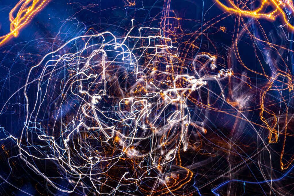 Mesmerizing Light Trails Wallpaper - Abstract Long Exposure Background