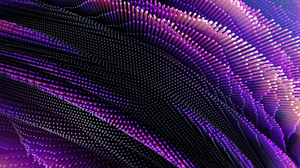 Mesmerizing Lilac Abstract Wallpaper: Wavy Design, High-Res 5600x3152