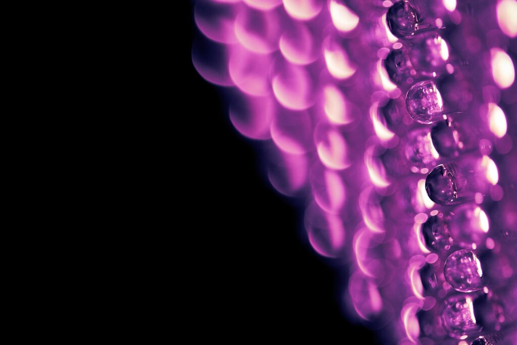Dreamy Lilac Droplets Wallpaper with Stunning Bokeh Effect