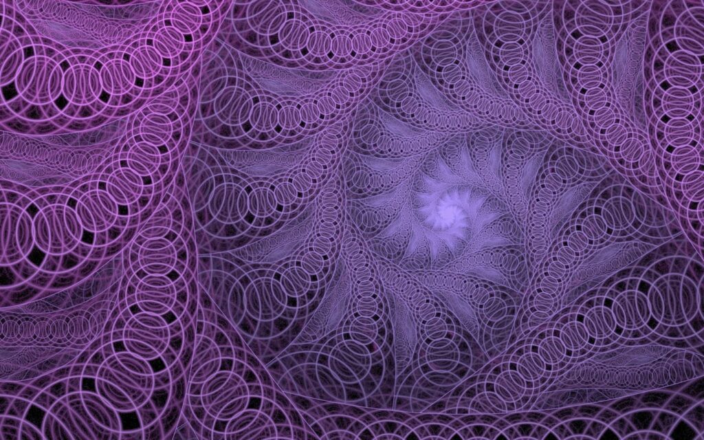Intricate Lilac and Purple Abstract Wallpaper - 1680x1050 Background