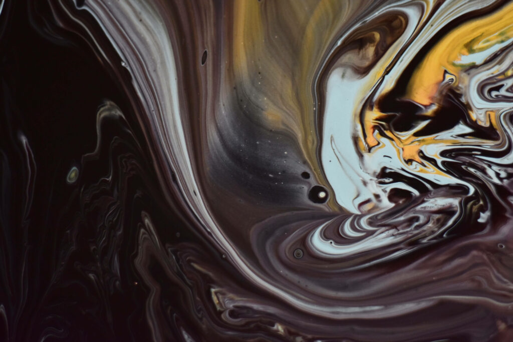 Mesmerizing Liquid Paint Swirl Wallpaper - Abstract Fluid Background