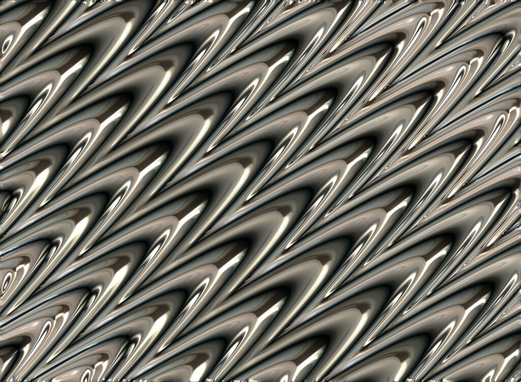 Futuristic Metallic Flow Wallpaper: Sleek, Smooth & Reflective Design