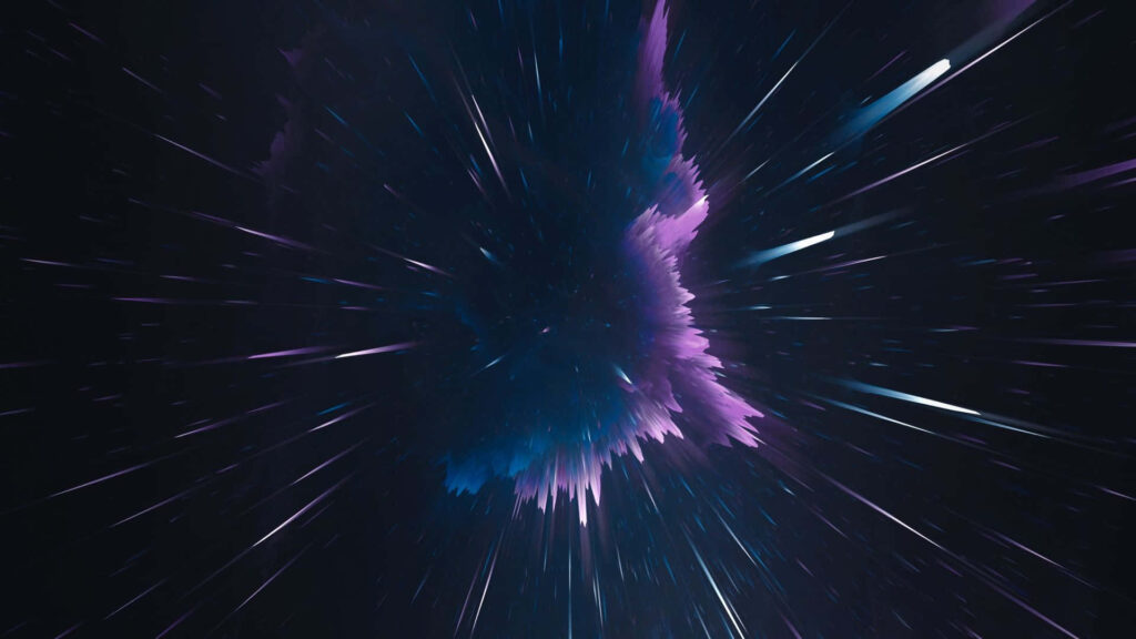 Stunning Meteor Shower Wallpaper: Vibrant Purple & Blue Night Sky