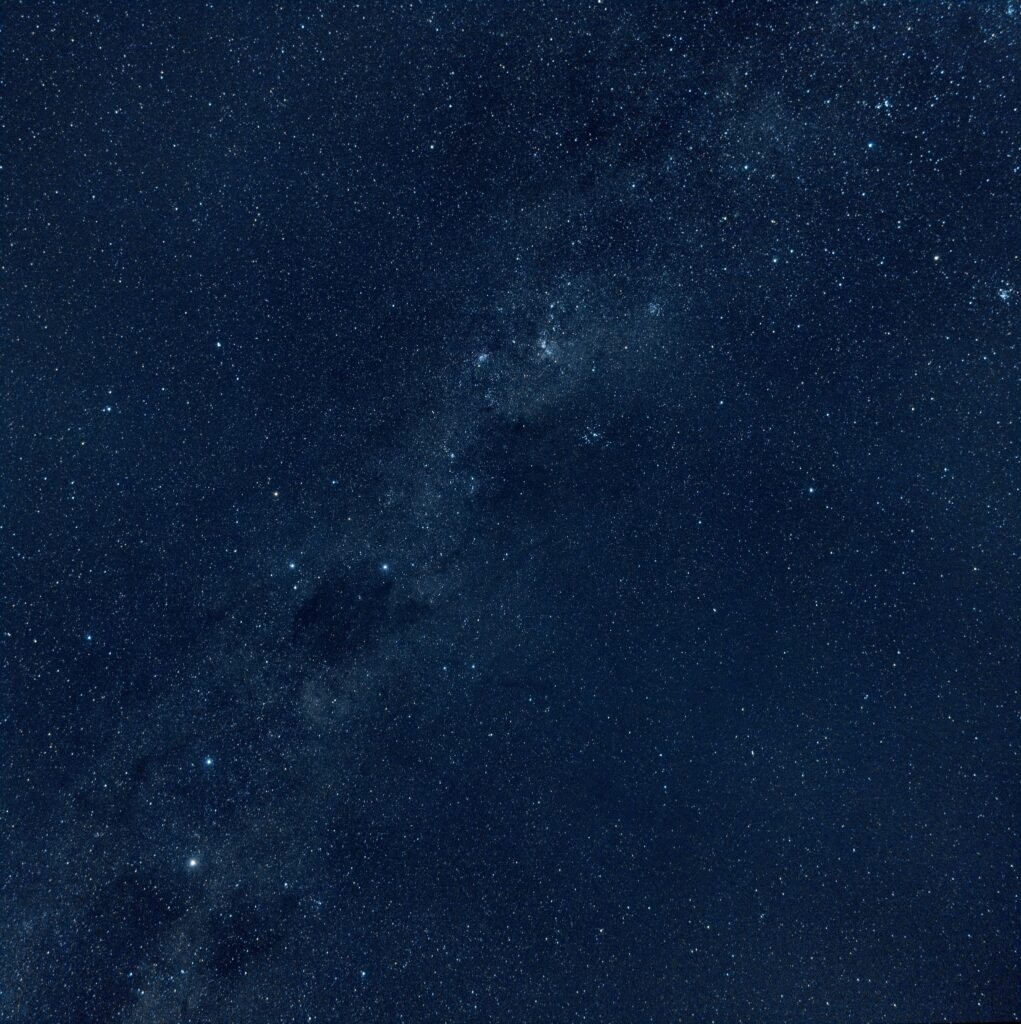 Mesmerizing Milky Way Wallpaper: Starry Deep-Blue Space Background