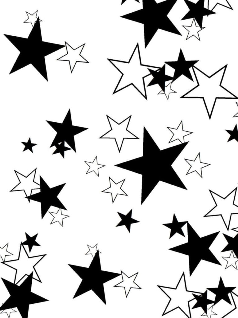 Stunning Monochrome Galaxy Wallpaper - Black & White Star Design
