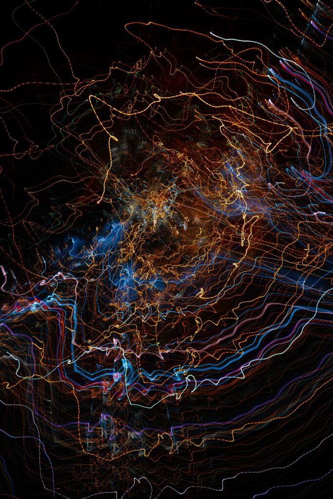 Vibrant Multicolored Light Trails Wallpaper - Stunning Abstract Background