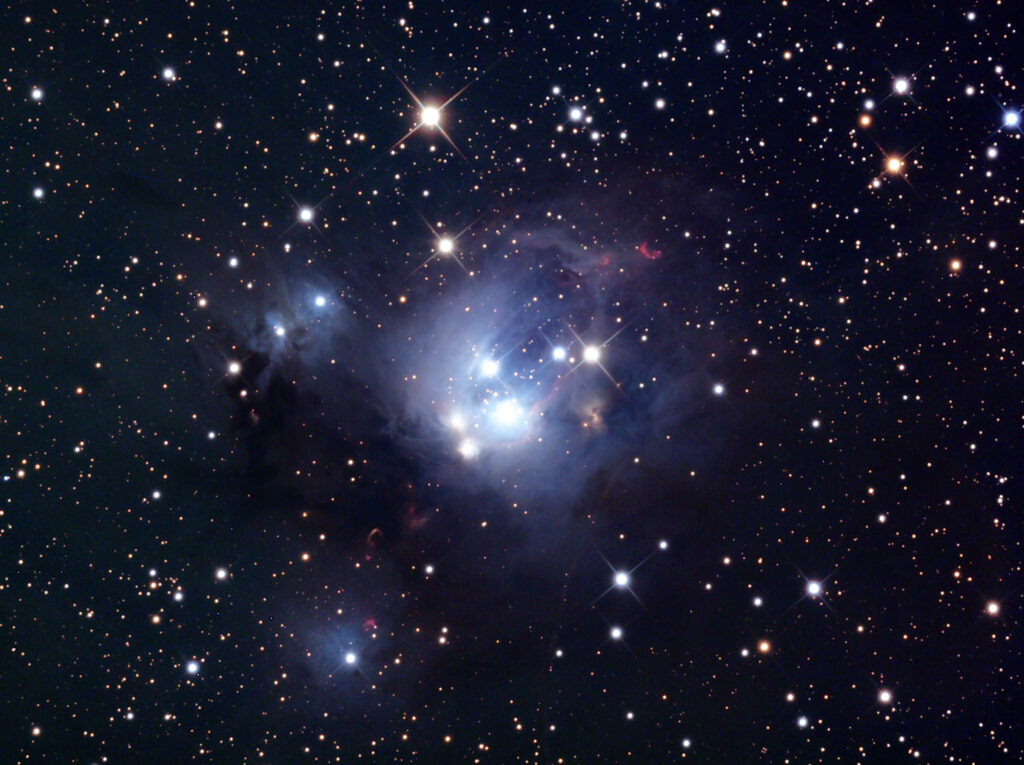 Stunning NGC 7129 Wallpaper: Celestial Beauty & Stars in Space