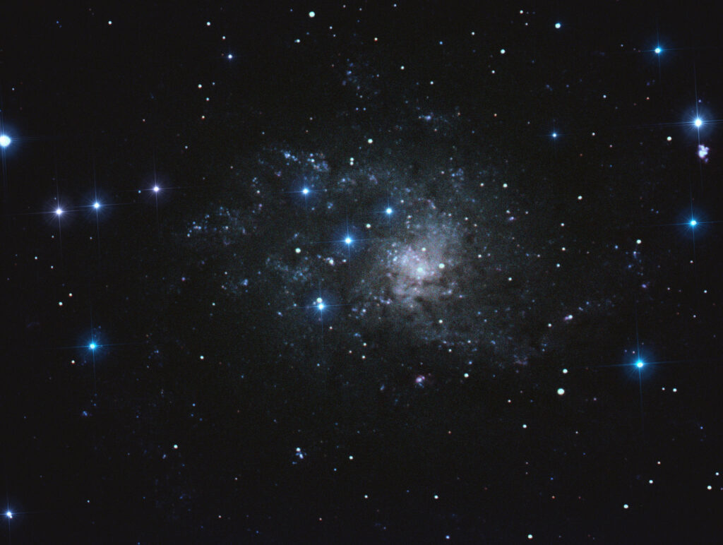 Glowing Nebula Wallpaper: Serene Cosmic Scene with Starry Sky