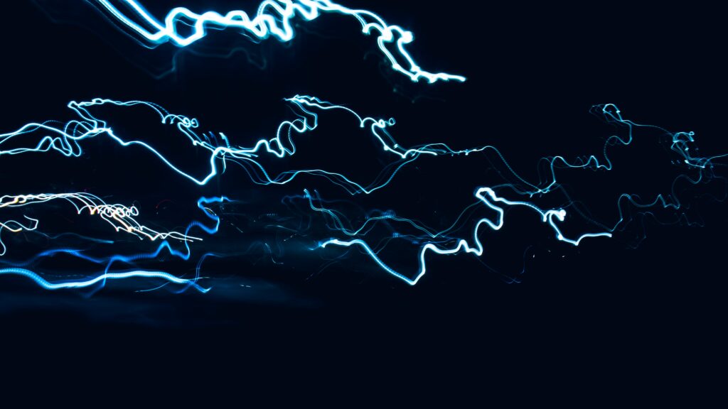 Mesmerizing Neon Lines Wallpaper: Captivating Long-Exposure Art