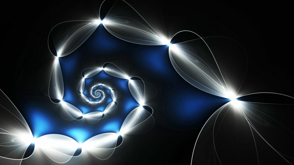 Mesmerizing Spiral Neon Wallpaper - 1920x1080 Captivating Design