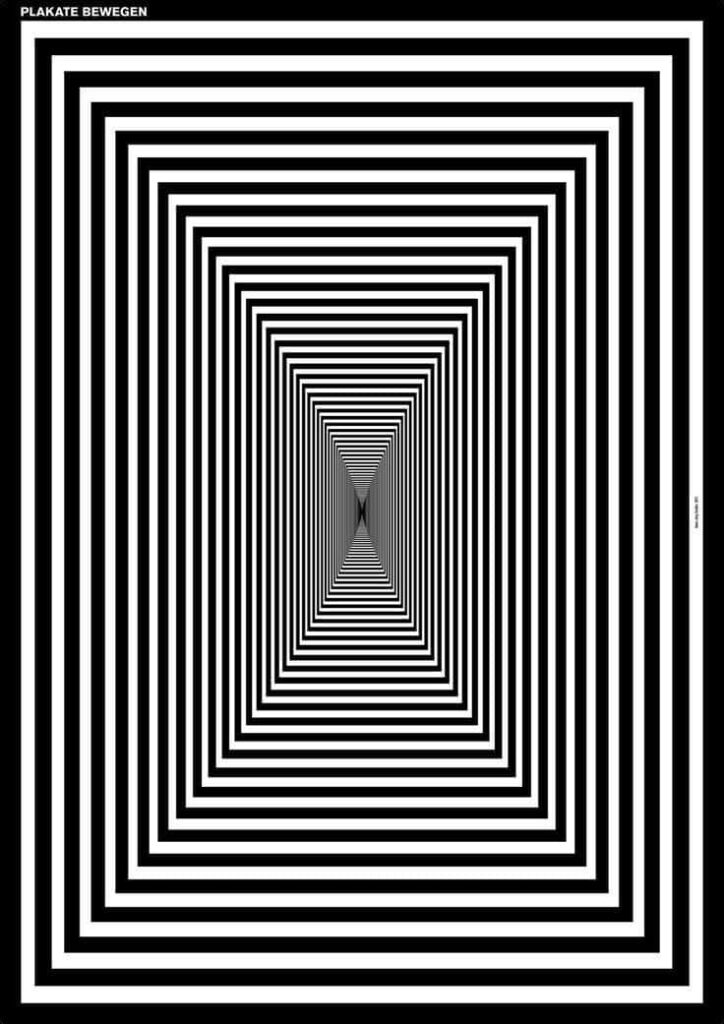 Mesmerizing Black-and-White Optical Illusion Wallpaper Background