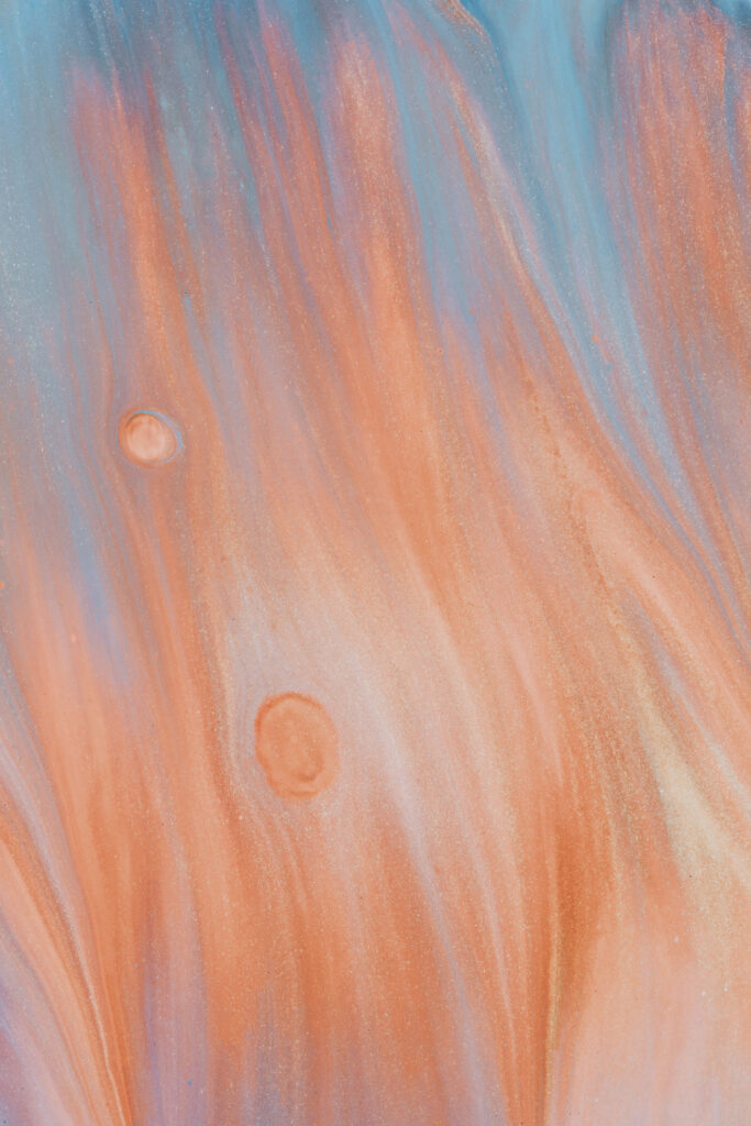 Mesmerizing Orange & Blue Abstract Wallpaper - Dreamy Background