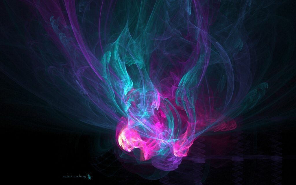 Vibrant Abstract Wallpaper: Pink & Blue Swirling Design 1920x1200