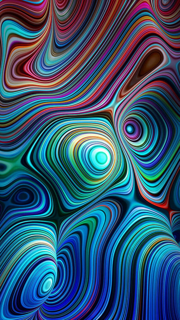 Mesmerizing Pink and Blue Swirling Color Wallpaper Background