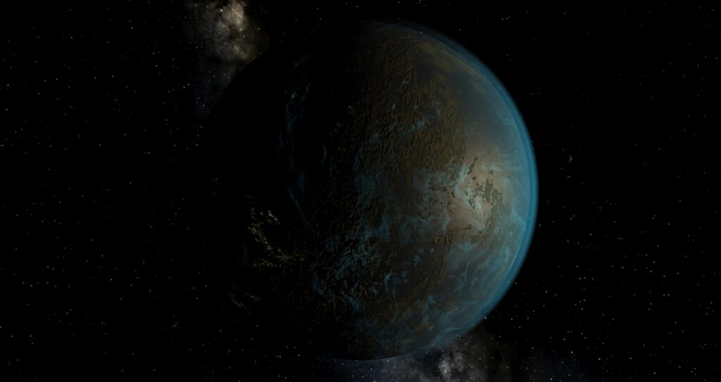 Mesmerizing Planet Wallpaper: Cosmic Glow & Starry Background