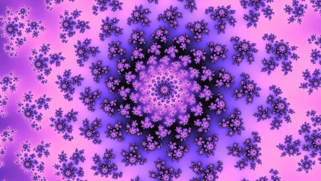 Stunning 3840x2160 Purple Abstract Fractal Wallpaper for Modern Backgrounds