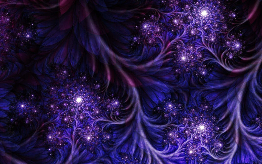 Mesmerizing Purple Abstract Wallpaper with Intricate Patterns