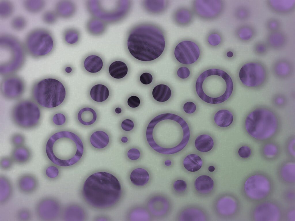 Enchanting Purple Circle Wallpaper on Soft Green Background