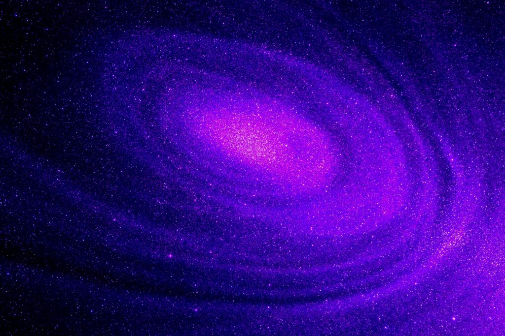 Galactic Purple Abstract Wallpaper: Mesmerizing Cosmic Background