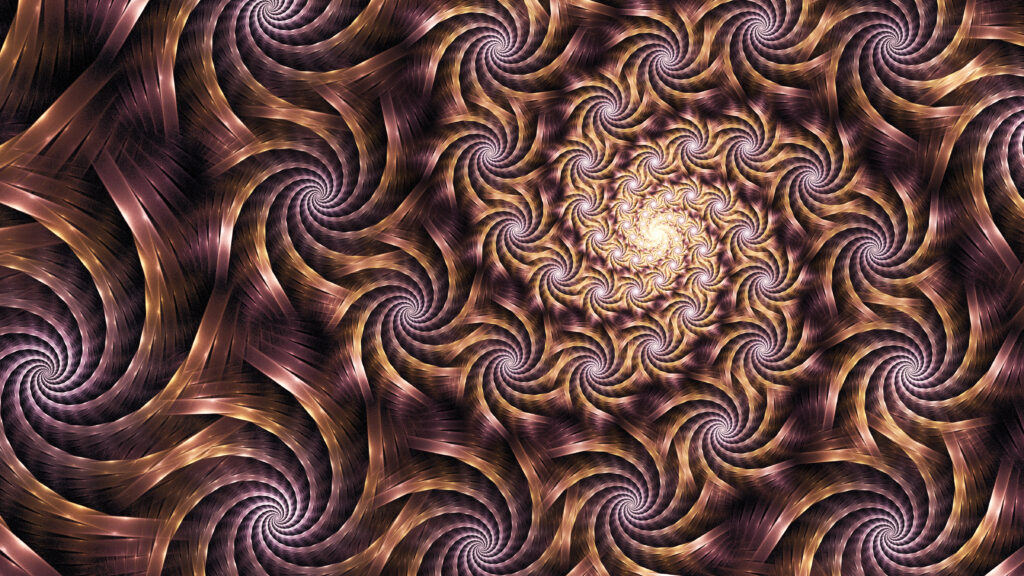 Mesmerizing Purple & Gold Fractal Wallpaper - 4800x2700 Background