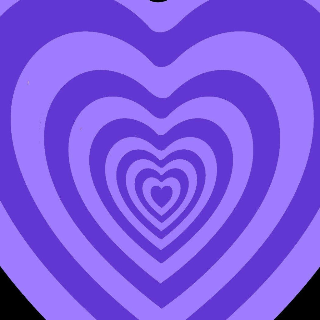 Mesmerizing Purple Hearts Wallpaper - Elegant Screen Background