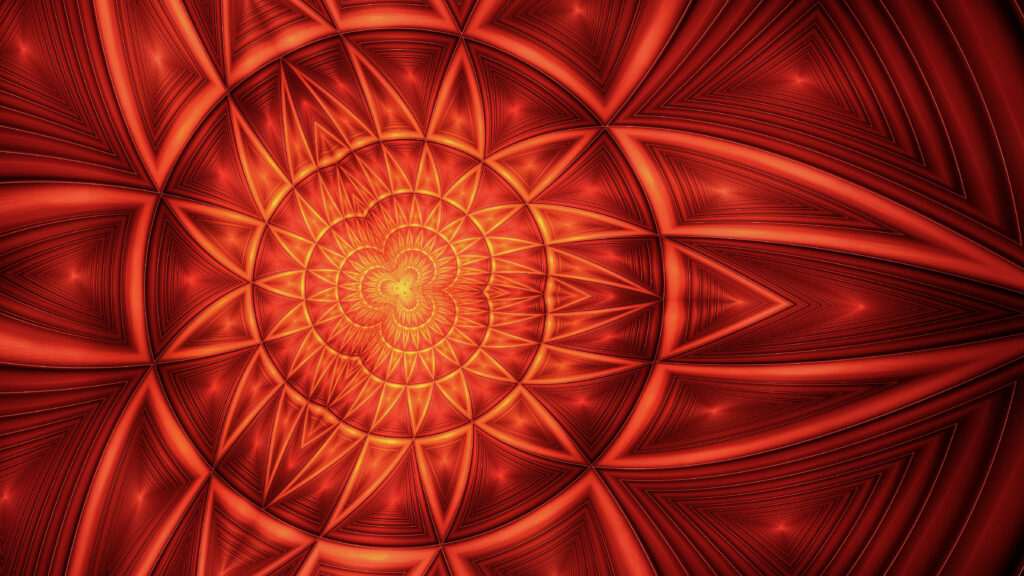 Mesmerizing Red Fractal Wallpaper: Stunning Abstract Background