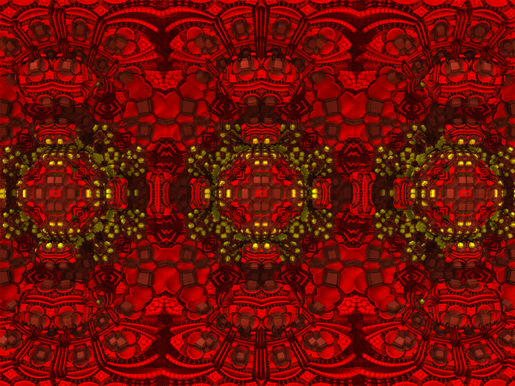 Mesmerizing Red Fractal Wallpaper with Abstract Patterns 2048x1536