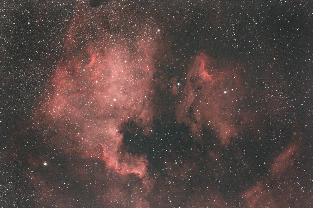 Mesmerizing Red Nebula Wallpaper: Cosmic Scene for Space Lovers