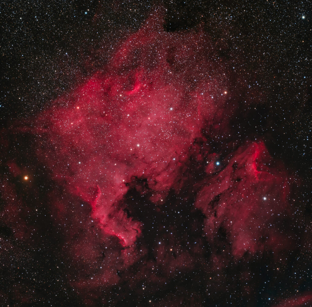 Mesmerizing Red Nebula Wallpaper: Cosmic Galaxy Background