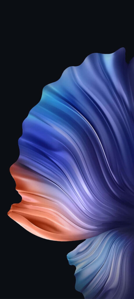 Stunning Samsung S20 Wallpaper: Flowing Abstract Petal Design