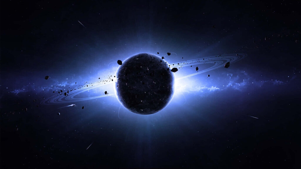 Stunning Saturn Wallpaper: Dark Beauty & Iconic Rings in Space