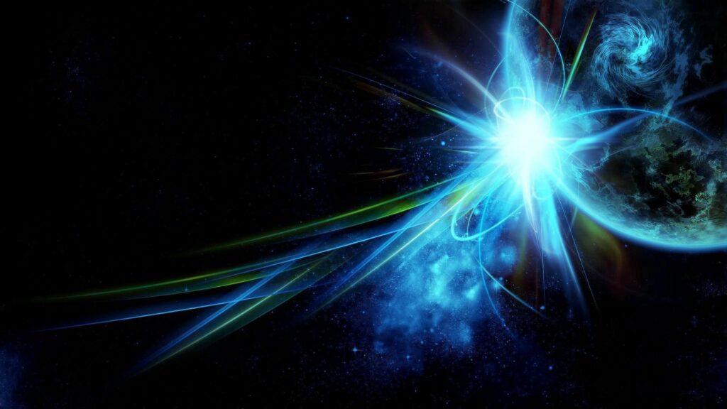 Mesmerizing Blue Space Fantasy Wallpaper - 1920x1080 Background