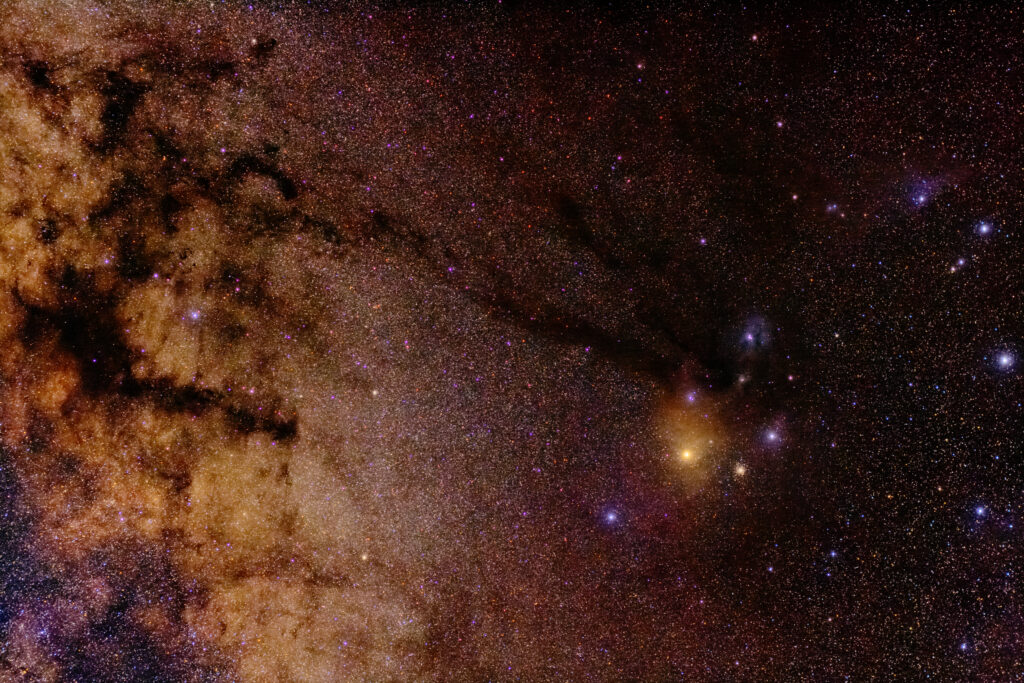 Mesmerizing Cosmic Wallpaper: Glowing Stars & Vast Universe Background