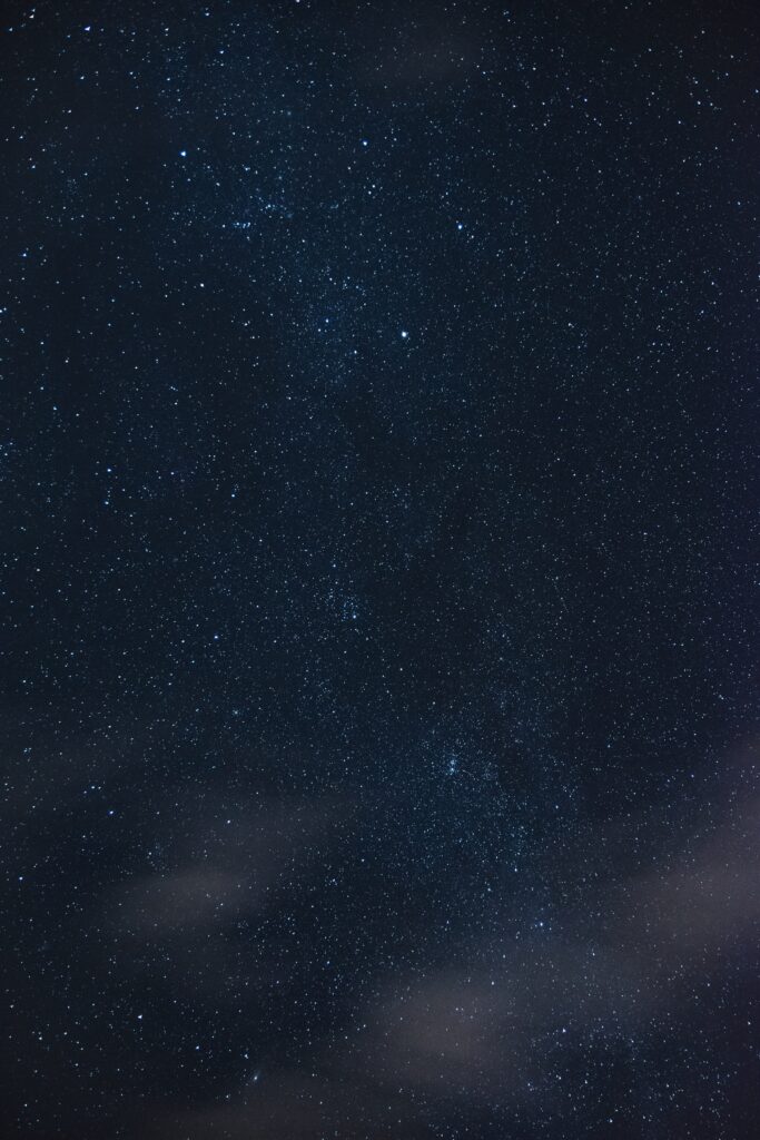 Mesmerizing Starry Night Sky Wallpaper Background with Twinkling Stars