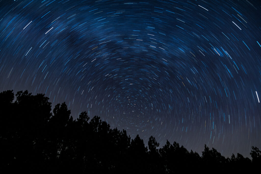 Starry Sky Wallpaper: Mesmerizing Swirling Star Trails