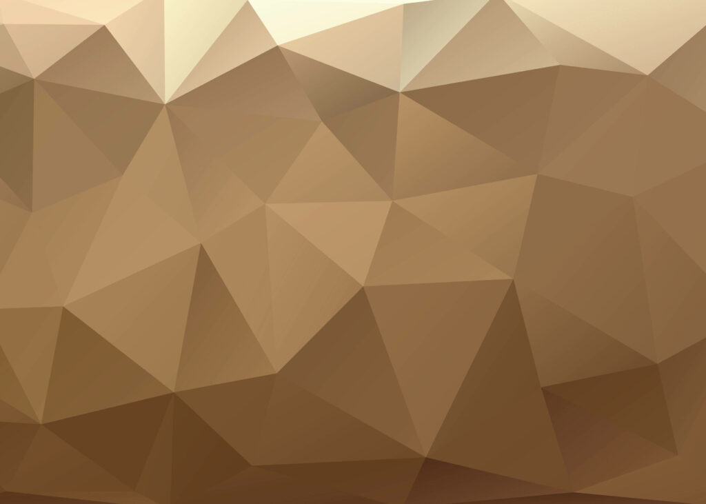 Abstract 3D Brown Geometric Pattern Showcased Against a Light Brown Backdrop Wallpaper