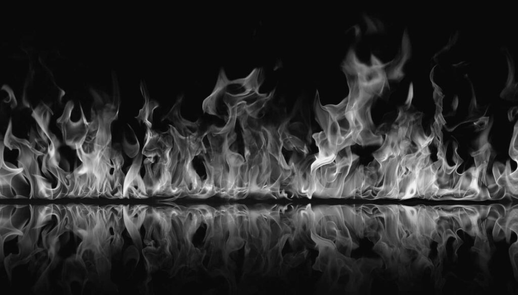 Stunning Synthetic Fire Wallpaper Against Black Background