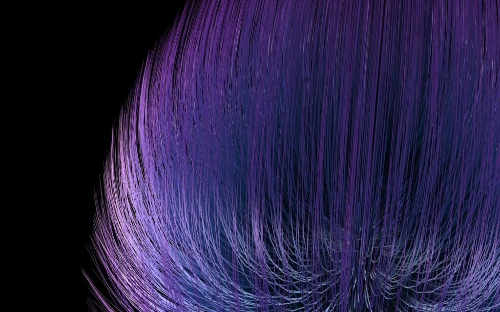 Abstract Violet Fiber Strands Wallpaper - 1920x1200 Black Background
