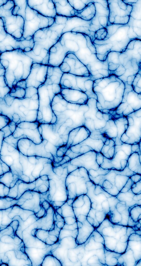 Mesmerizing Blue Wavy Lines Wallpaper on White Background