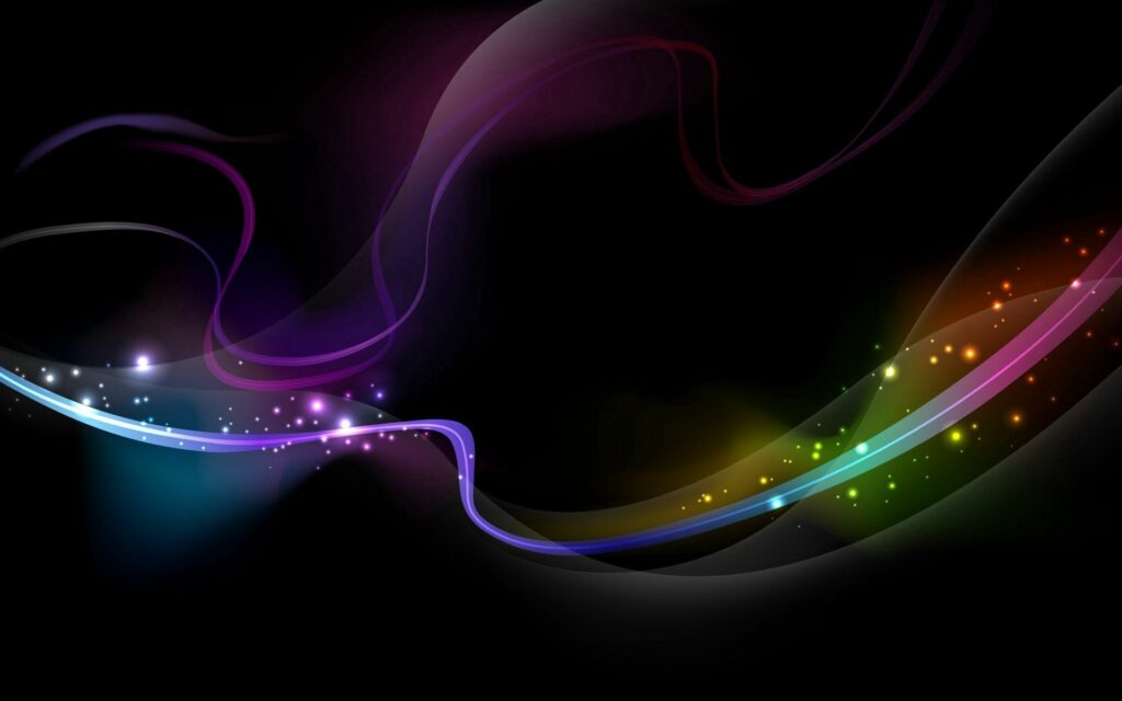 Mesmerizing Wavy Design Wallpaper with Vibrant Colors & Dark Background