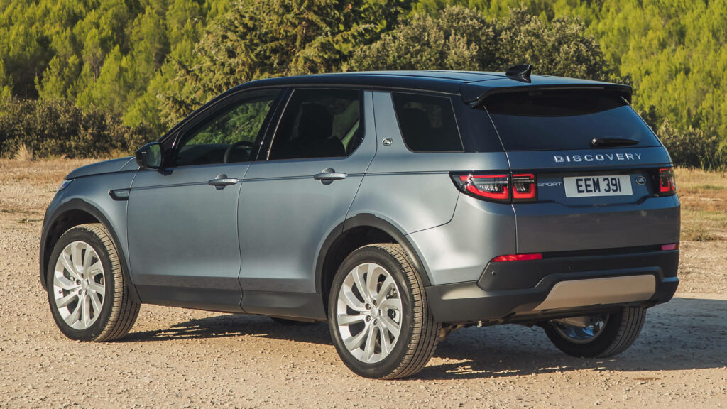 Stunning Metallic Blue Land Rover Discovery Wallpaper Background