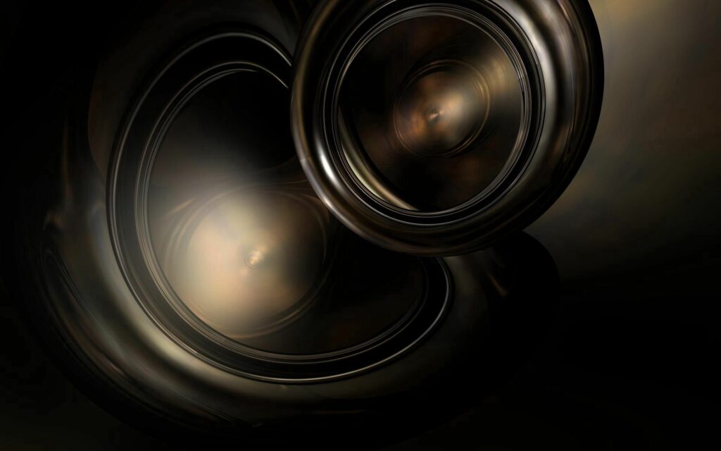 Abstract Metallic Wallpaper with Light Reflections for Modern Aesthetics