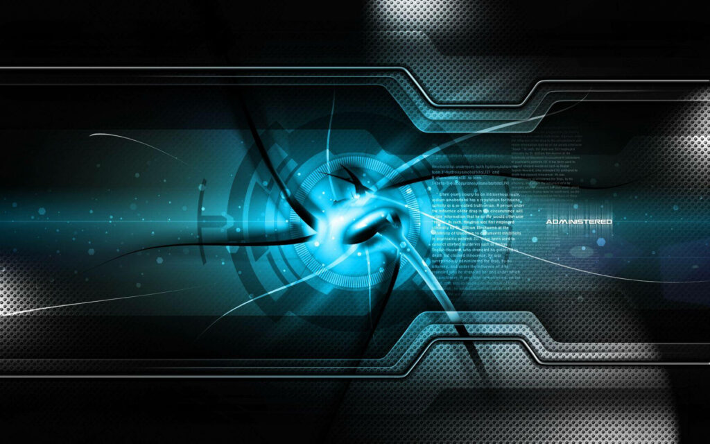Techscape: Unveiling the Futuristic Metallic Cyber Landscape Wallpaper