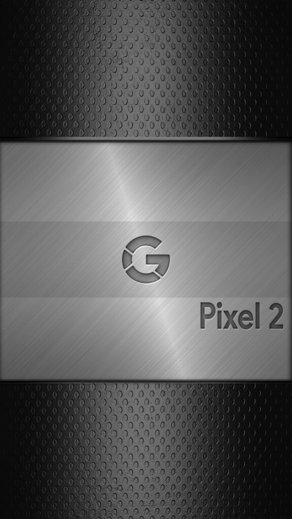 Minimalistic Metallic Brilliance: HD Phone Wallpaper Featuring Google's Pixel 2 XL
