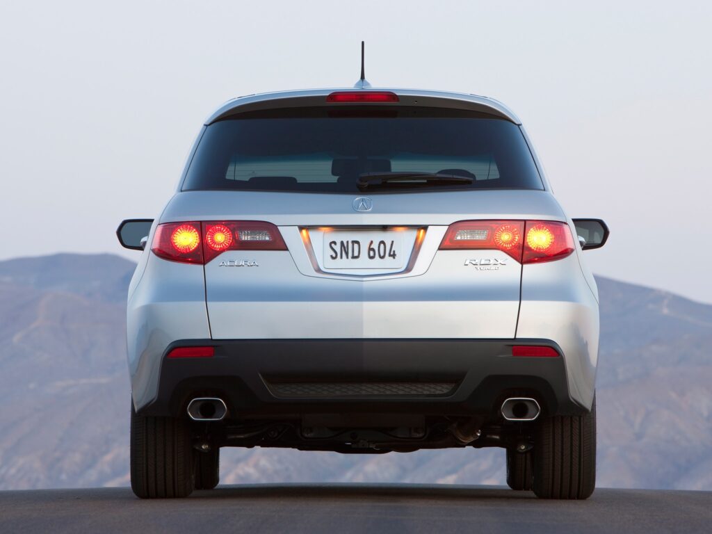 Metallic Silver Acura RDX: Sleek Design & Modern Taillights Wallpaper