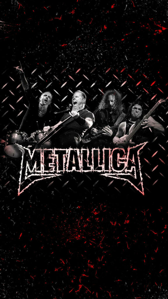 Metallica Live Wallpaper: Iconic Band Logo & Gritty Background