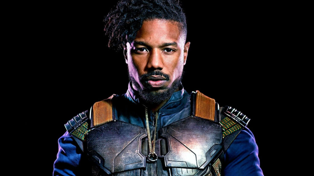 Marvel's Fierce and Captivating Killmonger: Michael B. Jordan Transforms the Screen Wallpaper