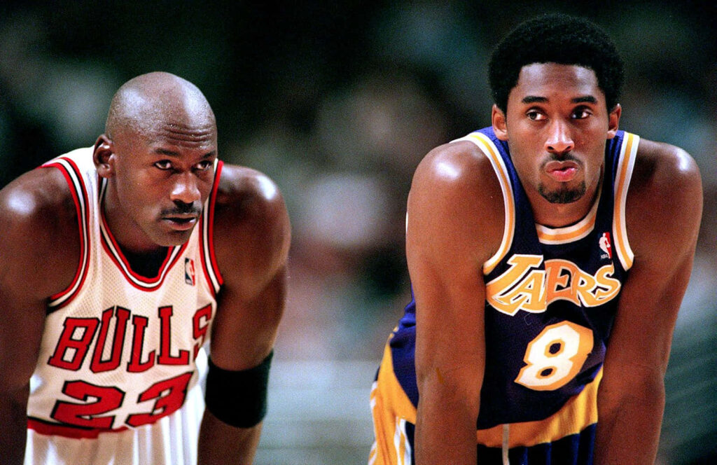 The Iconic Gaze: Michael Jordan, The Living Legend, Captured in a Historic Snapshot Wallpaper